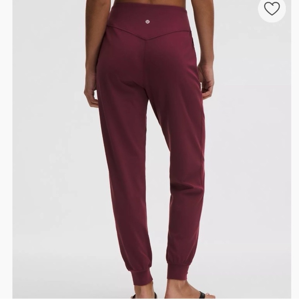 lululemon align high rise maroon joggers size 8